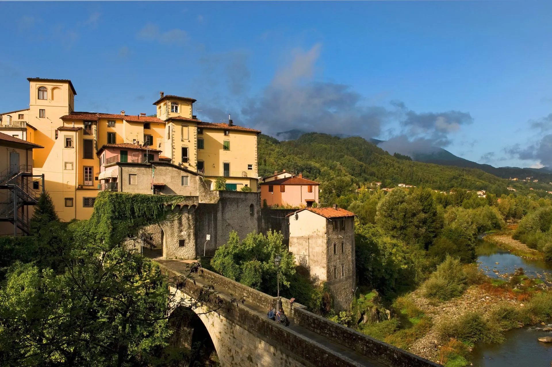 Die Stadt Castelnuovo di Garfagnana, Toscana/ Italien