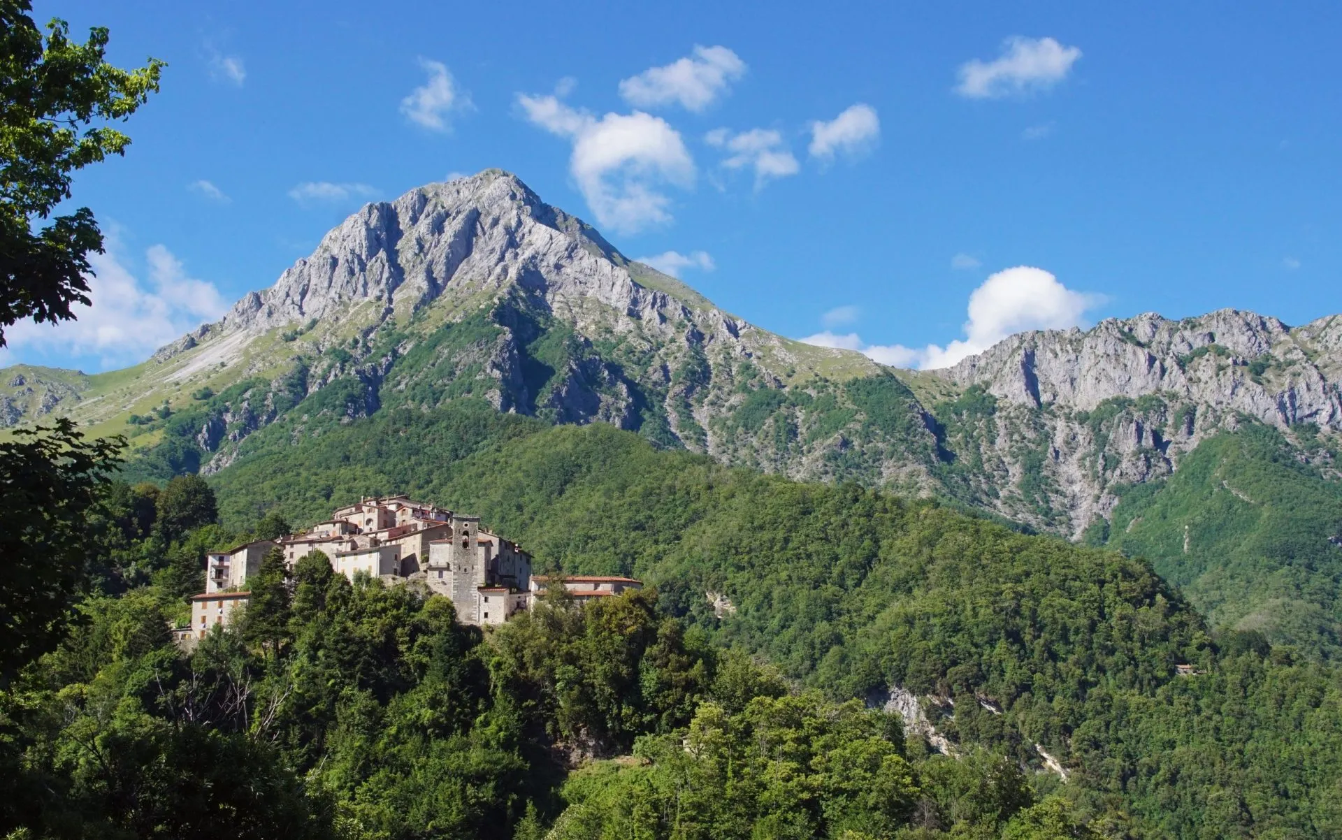 the village of pruno di stazzema in versilia